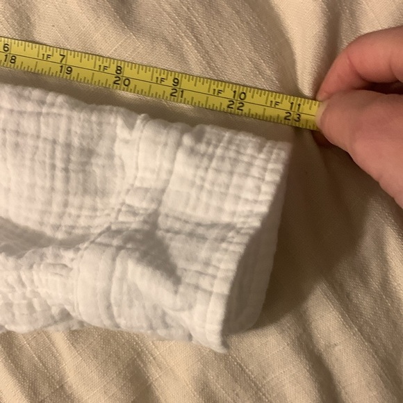 J crew white gauze button up shirt size S‎ summer travel lightweight beach - Picture 9 of 9